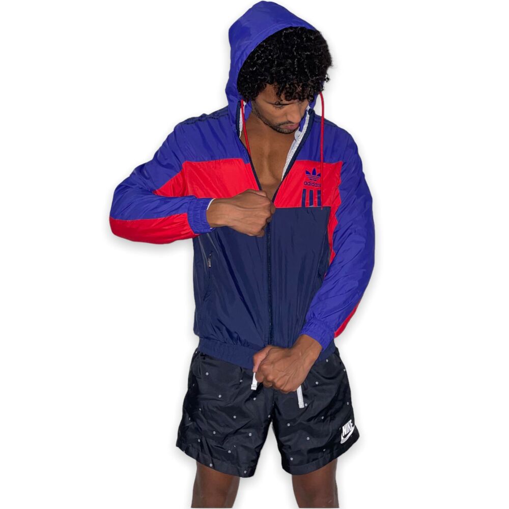 Adidas Originals Vintage Super Rare Jacket Windbreaker Cal Surf Asian